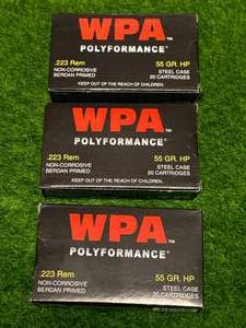 lot 135 image: 60 Rounds .223 Ammo Ammunition