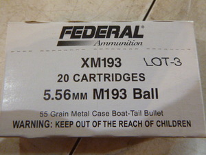 Federal XM193 Cartridges