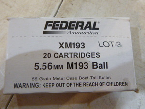 Federal XM193 Cartridges