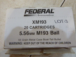 Federal XM193 Cartridges