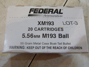Federal XM193 Cartridges
