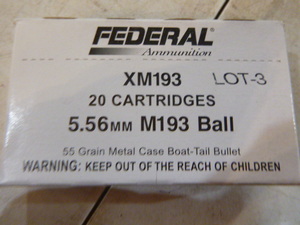 Federal XM193 Cartridges
