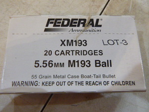 Federal XM193 Cartridges