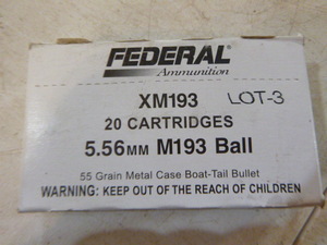 Federal XM193 Cartridges