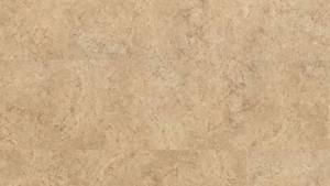 lot 770 image: 160 SF Coretec Plus Amalfi Beige LVT Flooring With Attached Cork Backing - Floating Click Vinyl