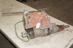 lot 60 image: 2 Speed Electric Core Drill with Carriage Assembly