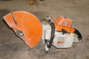 lot 74 image: Stihl TS760 Gas Concrete Cut-Off Saw