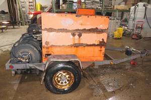 lot 12 image: 2007 Husqvarna PP-3030-D Turbo Diesel Hydraulic Pump Trailer