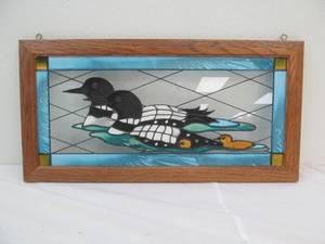 Stain glass loon picture