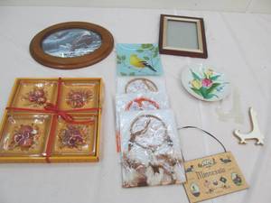 Sign, dream catchers, framed print