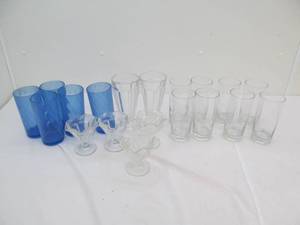 Cups assortment, ice cream dishes