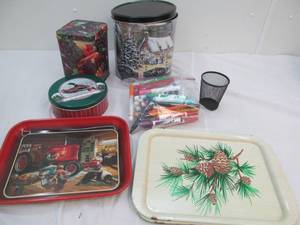 Assortment of tins