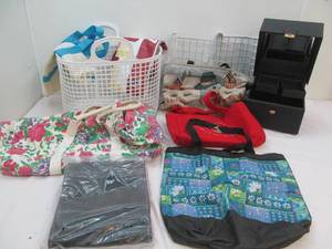 Bags, makeup box, shelf dividers
