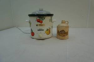 Rival crockpot, stoneware jug