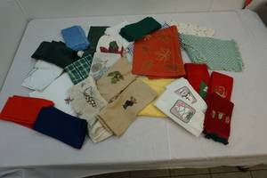 Napkins, towels, linens