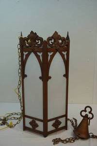 Cast iron hanging lamp