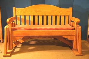 Solid oak glider