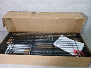 Black 4-Tier Metal Wire Shelving Unit (36 in. W x 54 in. H x 14 in. D) by HDX- open box not used -SEE PICTURES