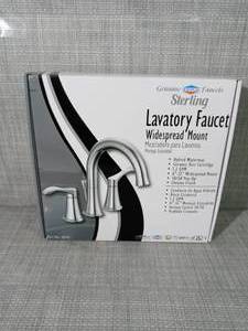 8 in. Widespread 2-Handle Bathroom Faucet with 5050 Pop-Up in Chrome by EZ-FLO- open box not used -SEE PICTURES