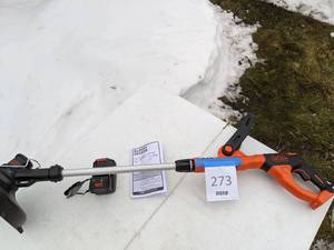 lot 273 image: Black & Decker 40V MAX Lithium String Trimmer