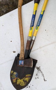 lot 278 image: Axe and Two Shovels