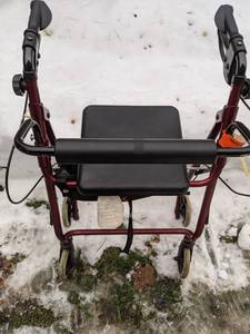 lot 287 image: Medline Industries Rollator Walker with Seat
