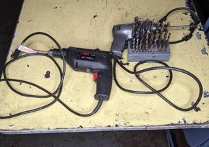 lot 235 image: Two Electric Drills w Drill Bits