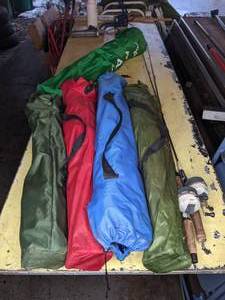 lot 238 image: Lot of Camping Chairs and Fishing Rods