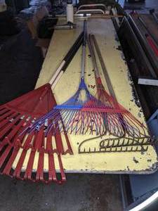 lot 241 image: Six Outdoor Rakes
