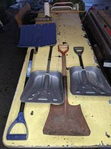 lot 244 image: Four Winter Shovels
