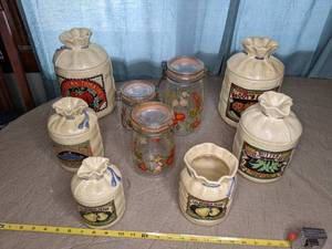 lot 48 image: Decorative Kitchen Storage Canisters