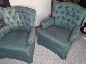 lot 183 image: Pair of Matching Armchairs
