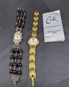 lot 73 image: Pair of Ladies Watches Bulova & Cache