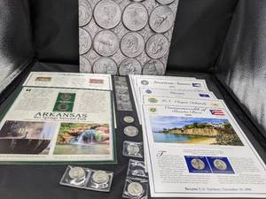 lot 93 image: Commemorative State Quarters and Educational Materials