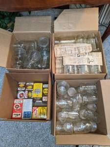 lot 159 image: Lot of Canning Jars and Lids