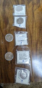 lot 94 image: Lot of Five Republic Of Liberia $10 George W Bush 43 President Of The U.S. Coins