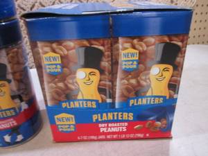 lot 103 image: (C-3) 8 Jars of Planters Dry Roaste...