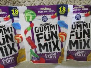 lot 107 image: (B-2) 3 Bags Original Gummi Fun Mix...