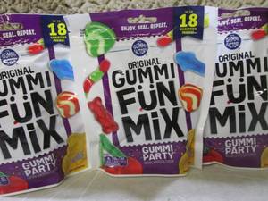 lot 108 image: (B-2) 3 Bags Original Gummi Fun Mix...