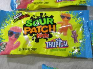 lot 113 image: (B-2) 19 Bags Sour Patch Kids Tropi...