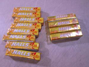 lot 117 image: (B-1) 12 Halls Cough Drops Past Dat...