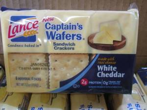 lot 144 image: (B-3) Case of White Cheddar Sandwic...