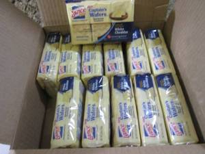 lot 145 image: (B-3) Case of White Cheddar Sandwic...