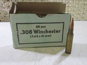 lot 181 image: (BSB) Box of 20 .308 Winchester Rou...