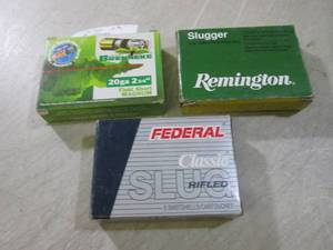 lot 206 image: (BSB) 3 Boxes of 20GA 2 34 Slug S...