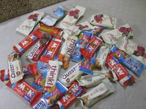 lot 247 image: (B-1) Assorted Protein Bars Past Da...