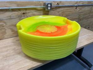 lot 25 image: EMSCO GROUP ESP Lot of 21-  1-Person Neon Poly Snow Sleds
