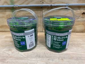 lot 12 image: METABO HPT (was Hitachi Power Tools) Lot of 2-   #8 x 2-12-in Ceramic Deck Screws (800bucket)