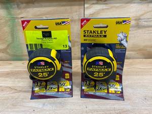 lot 13 image: STANLEY Lot of 2-  FATMAX 25 ft. Tape Measures