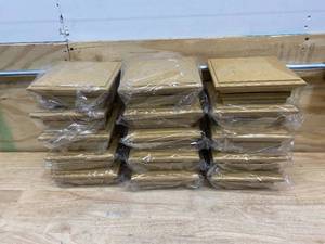 lot 35 image: VERANDA Lot of 15-  5 in. x 5 in. Contemporary Vinyl Post Tops Cypress